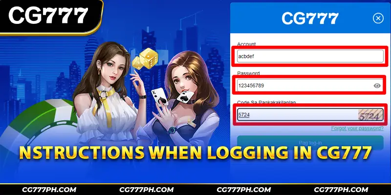 Step-by-step-guide for CG777 login